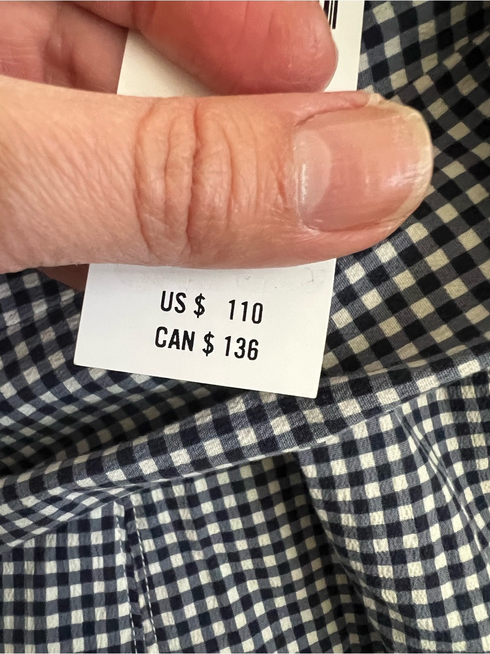 Abercrombie & Fitch Black and White Gingham Maxi Dress - Picture 5 of 6